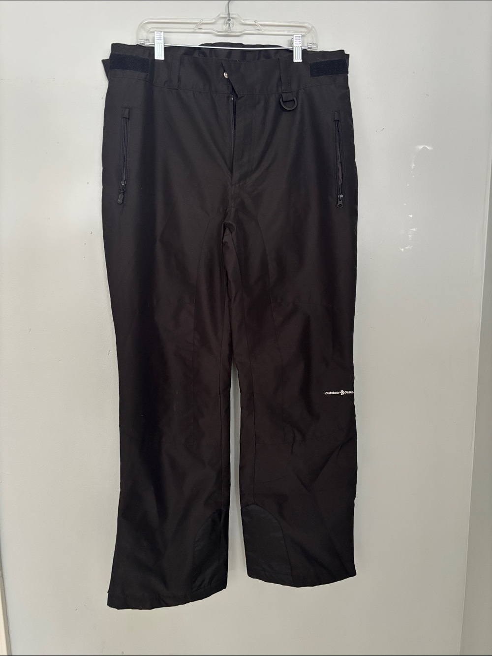Outdoor Gear Men's Black Outdoor Ski Pants - Water-Resistant